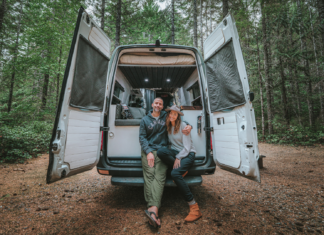 Exploring Canada’s Scenic Wonders on Four Wheels Oksana and Max St John of Drink Tea & Travel, sustainable travel bloggers