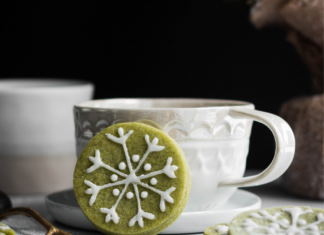 Vegan Matcha Sugar Cookies